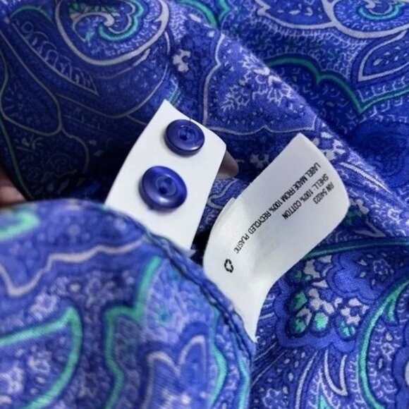 Gap Paisley Print Tunic Top Size SMALL,  Long Sleeve, EUC - Picture 5 of 5